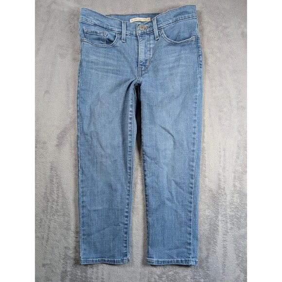 Levis 311 Shaping Skinny Capri Jeans Womens Size 28 Black Streetwear Casual - Picture 1 of 11